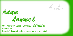 adam lommel business card